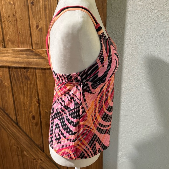 Nike | mult color | tankini swim suit top | Sz 8 (M) - Picture 5 of 16